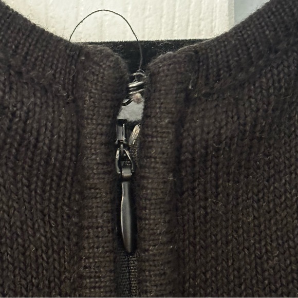 Calvin Klein Houndstooth Knit Fit & Flare Dress Women's Small S Black White Work - Picture 5 of 16